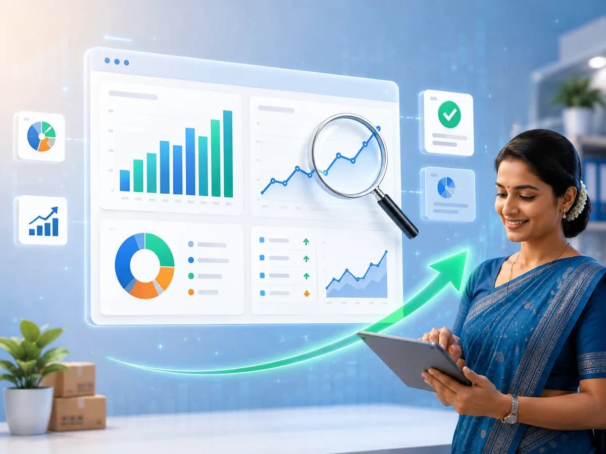 Sales and GST business reports generated by Accountune software