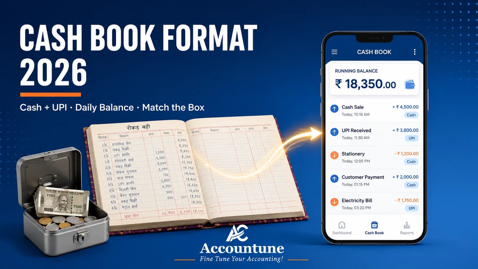Cash Book Format for Indian Shops: The Simple Daily System (2026)
