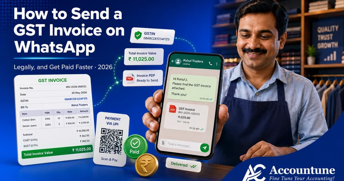 How to Send a GST Invoice on WhatsApp in 2026