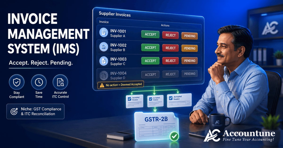 Invoice Management System (IMS) in GST