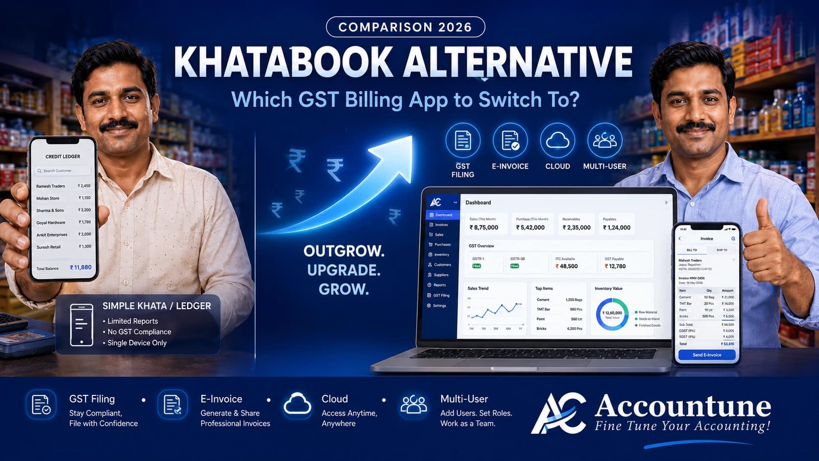 Khatabook Alternative 2026: Best GST Billing App to Switch To