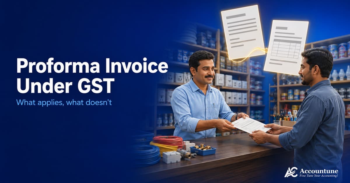 Proforma Invoice Under GST