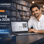 'E-invoicing mandatory limit India 2026 — Indian small business owner generating GST invoice