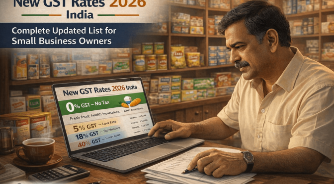 New GST Rates 2026 India — Complete Updated List for Small Business Owners