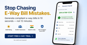 Stop e-way bill mistakes with Accountune cloud GST billing software for Indian small businesses free 4 day trial